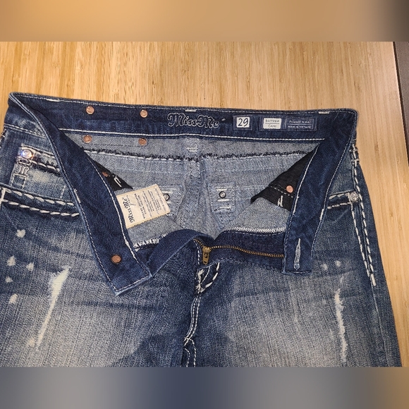 Miss Me Boyfriend Distressed Capri Jeans Size 29 - Picture 8 of 14